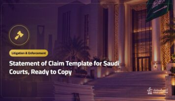 Statement of Claim Template for Saudi Courts, Ready to Copy