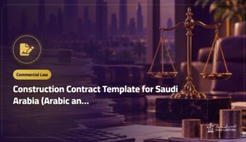 Construction Contract Template for Saudi Arabia (Arabic and English)